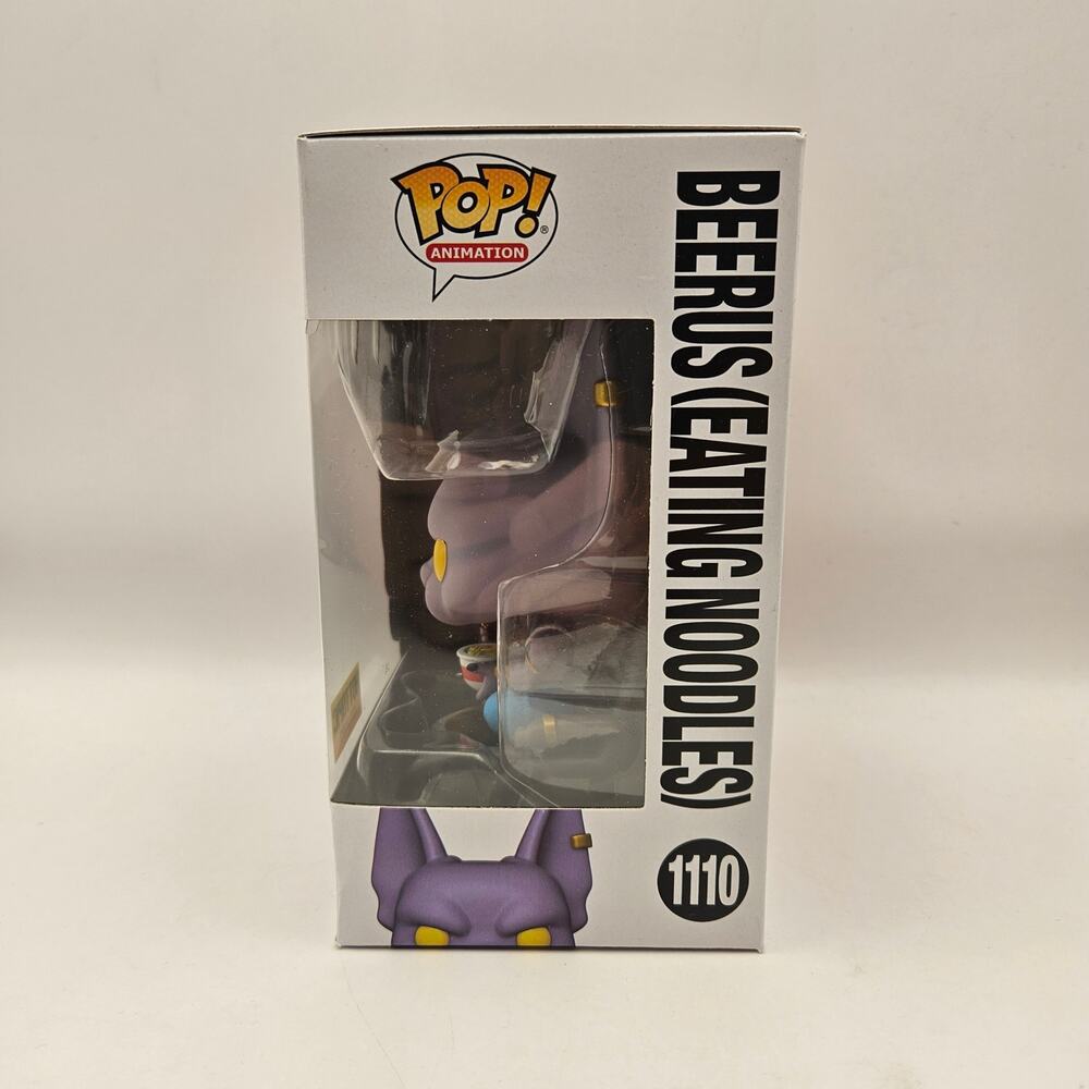 FUNKO POP! DRAGONBALL Z #1110 BEERUS (EATING NOODLES) VINYL FIGURE HOT TOPICS - Picture 2 of 3